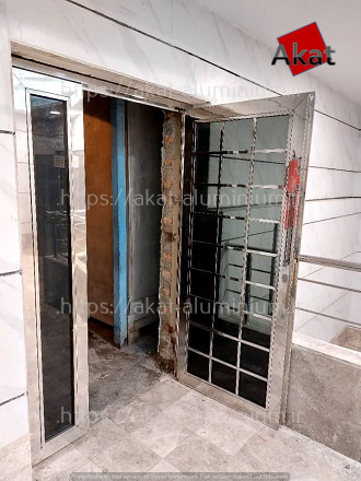 درب ورودی استیل دو لنگه مدل steel door 07