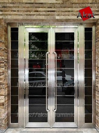 درب استیل ورودی دو لنگه مدل steel door17 